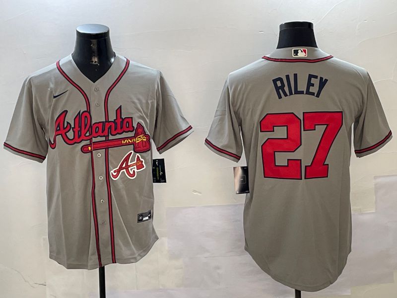 Men Atlanta Braves #27 Riley Grey Game 2024 Nike MLB Jersey style 2